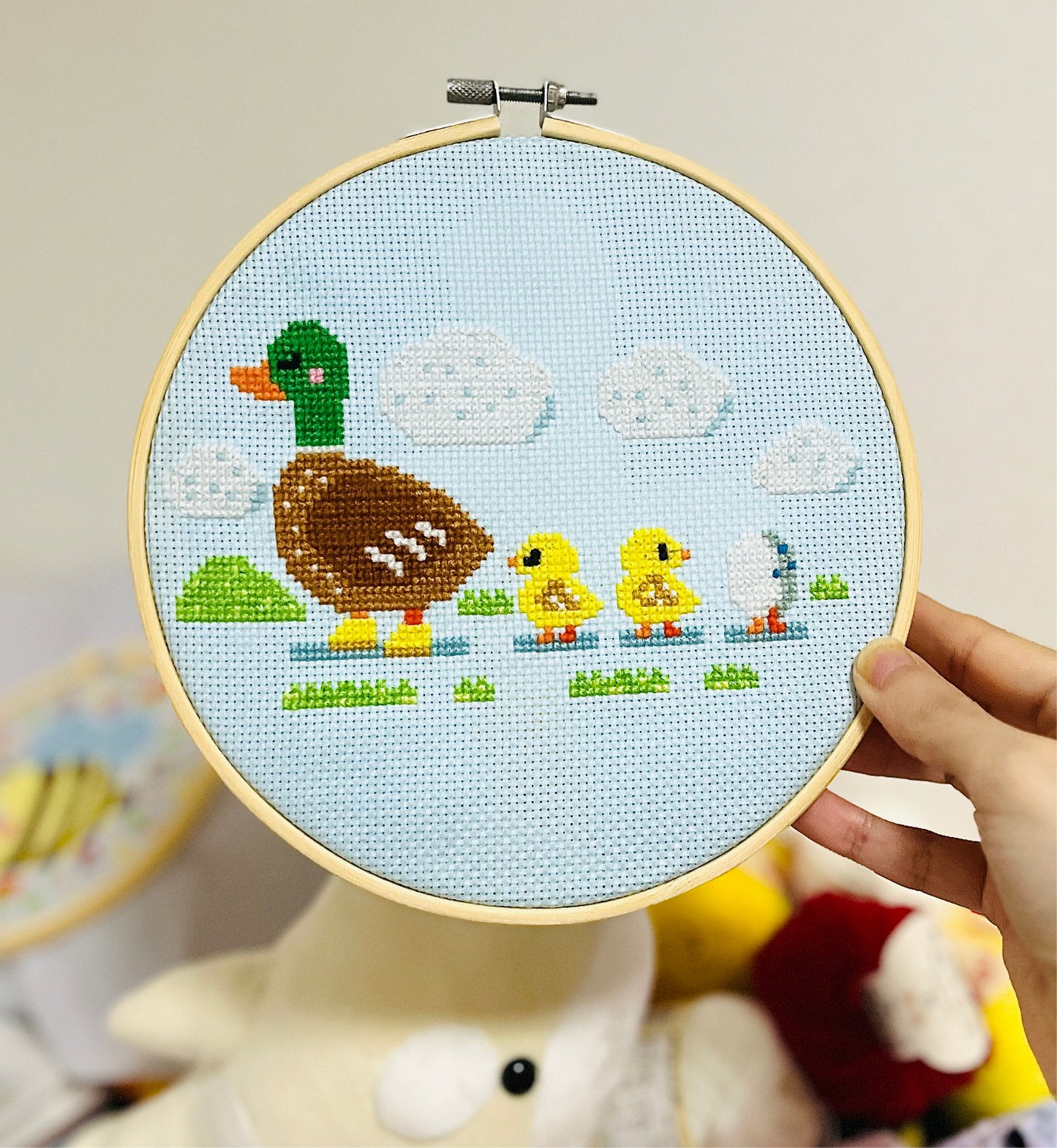 Duck & Ducklings Cross Stitch Pattern PDF